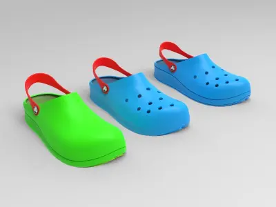 Crocs Shoes 3D model