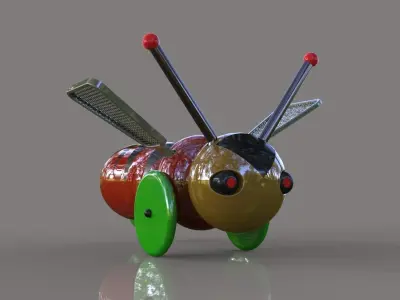 Toys toy bee Free 3D model