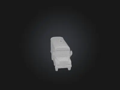 Realistic School Bus Model Low-poly 3D model