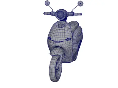 model moped scooter motobike 3D model