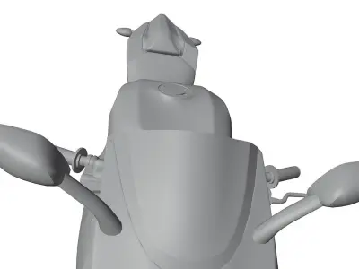 Racing motorbike unbranded 3D model