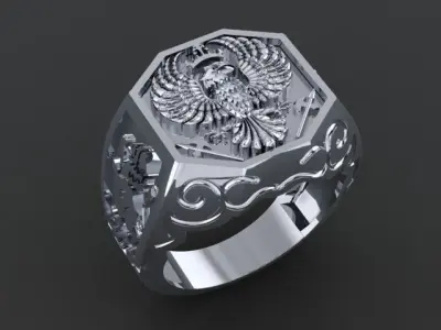 eagle ring 3D print model
