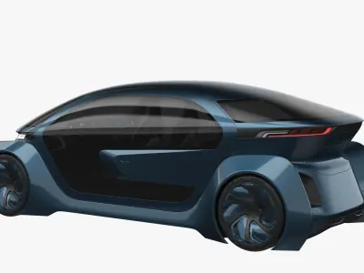 Self-Driving Car Concept 2 3D model