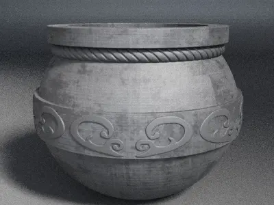 planter - vase - garden urn - pot 3D print model
