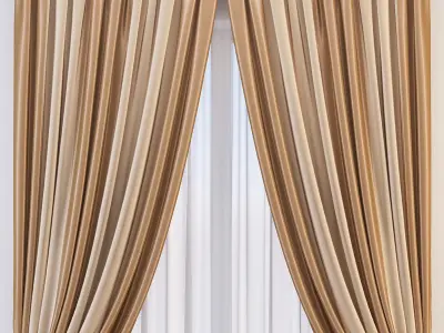Set 68 Curtains 3D model