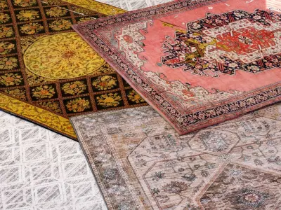 Antique Rug Collection Low-poly 3D model