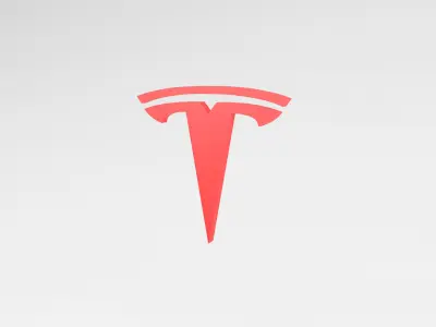 Tesla Logo v1 001 Free low-poly 3D model