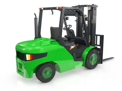 Forklift Animated  Long 3D model