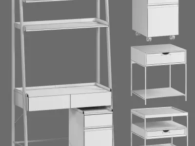 La Redoute Interieurs Bedside Tables Set 9 3D model