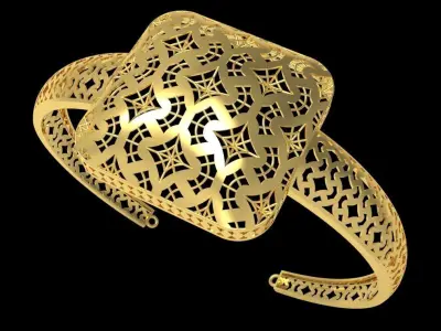 Fusion Gold Wristband RABBW05 3D print model