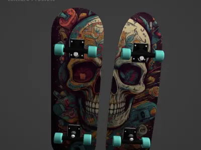 Skateboard 3D model shop