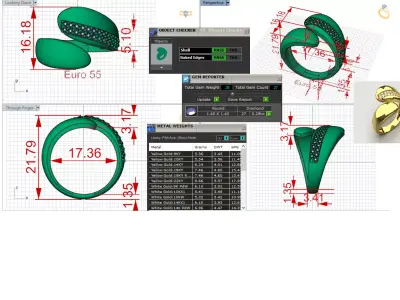 Jewelry Ring A Symbol of Shine and Modern Design jr00242 3D print model