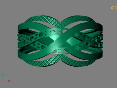 Fancy Womens Rings Plain Rings Ready STL 3DM Models Rings 3D print model 28