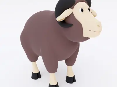 Sheep 3d model toy 3D model