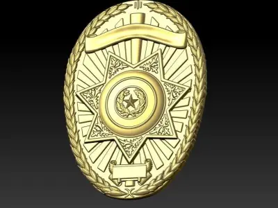 POLICE Badge  3D print model purchase