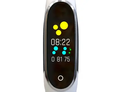 Fitness Tracker Low-poly 3D model