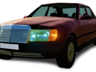 Mercedes Benz W124  Free 3D model