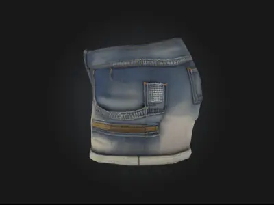 Denim Style  Timeless Texture of Casual Coo 3D model