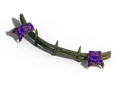 Stone Town Magic Cave - Stone Bone - Flag 02 3D model