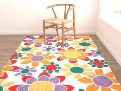 Rugs No 733 Low-poly 3D model