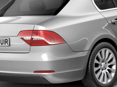 Skoda Superb sedan 2014 3D model