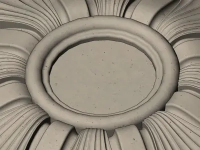 Rosette plaster molding N03 3D print model
