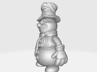 Cheerful Snowman Figurine Winter Decoration Christmas 3D print model
