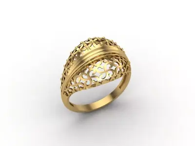 Plain Ring Women Ready STL 3DM Models Womens Rings 3D models 3D print model 25