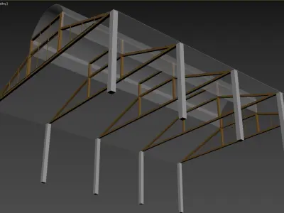 Hangar Structure 3D model
