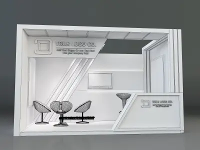 Booth Exhibition Stand a170  3D model