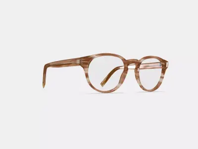 Percey Eyeglasses in Chestnut Crystal 3D model
