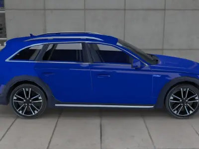 Audi A4 Allroad Quattro 2016 Low-poly 3D model