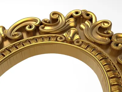 Carved Picture Frame 3D model