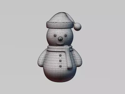 Christmas Snowman 3D model