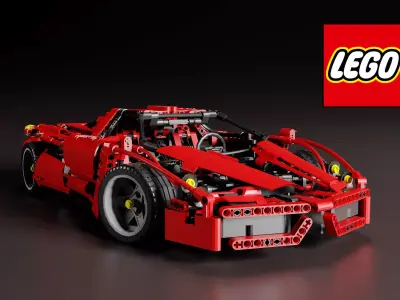 LEGO FERRARI ENZO 3D model