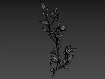 Olive Branch 3D model