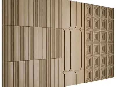 Decorative Wall 3d Panel 05 3D model