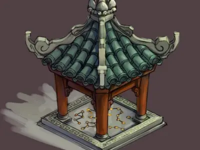 Game Kunlun Snow Mountain - Pavilion 03 3D model