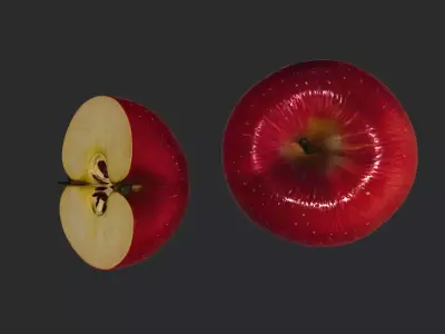 Apple 3D Model Low-poly 3D model