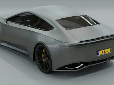  Generic V8 Sports Car Pack 3D model