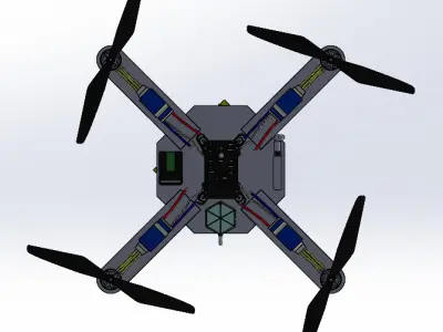 Unmanned aerial vehicle 3D print model