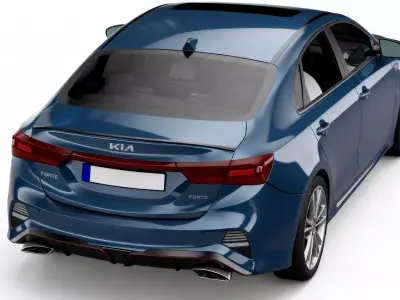 Kia Forte Mk3f  BD GT HQ Interior 2022 3D model