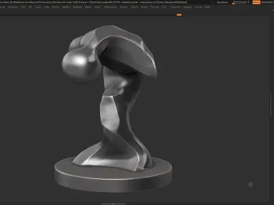 Modern Abstract Decorative sculpture 3d print model 130 3D print model