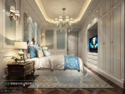 BEDROOM CLASSICAL 02 3D model