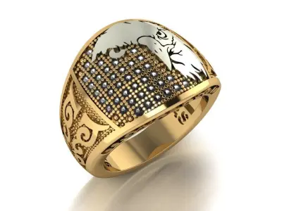 eagle ring 3D print model