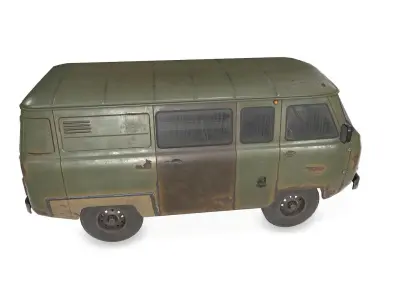 UAZ 3909 Low-poly 3D model