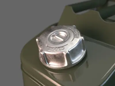 20 litre Jerry Can Fuel Container 3D model