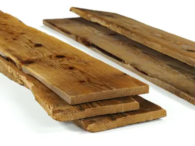 polypasta - Old Wooden Board 02 3D model