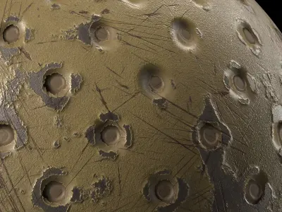 Metal Materials 38- Metal panels By Painting Pbr 4k Sbsar Texture