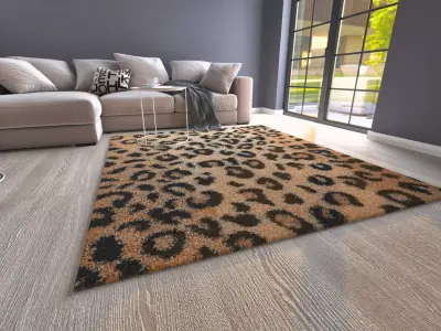 10 PIECES CARPET Low-poly 3D model